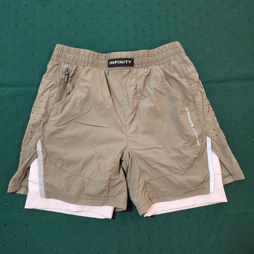 ALPHALETE ATHLETICS Men's Athletic Shorts Infinity Size S